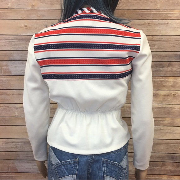 Vintage 50's USA Gay Gibson Polyester Blouse - Picture 2 of 4